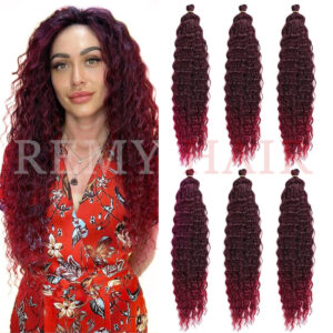 Afro Örgüsü Saç - Kızıl Ombreli 100gr.